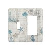 Hizuwky Nautical Seashells Starfish Beach Combo Toggle Rocker Light Switch