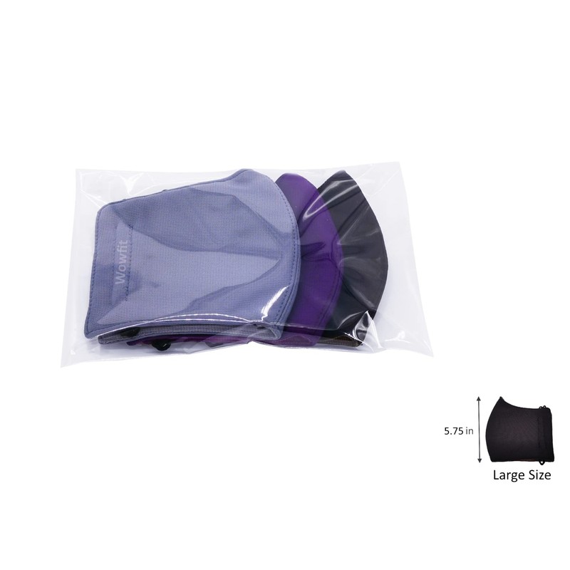 Wowfit 100 Count 6x9 Inch Clear Cellophane Plastic Bags, Resealable