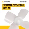 PartsBroz 5308000010 Evaporator Fan Blade - Compatible With Frigidaire Kenmore