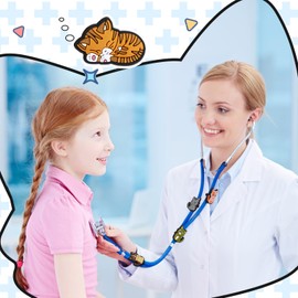 Soulchen 15 Pcs Cat Stethoscope Charm Tag for Nurse Cute and Adjustable Stethoscope Charms Stethoscope Accessories ID Tag Gifts for Various Styles, Present for Nurse, Doctor, Medical Workers
