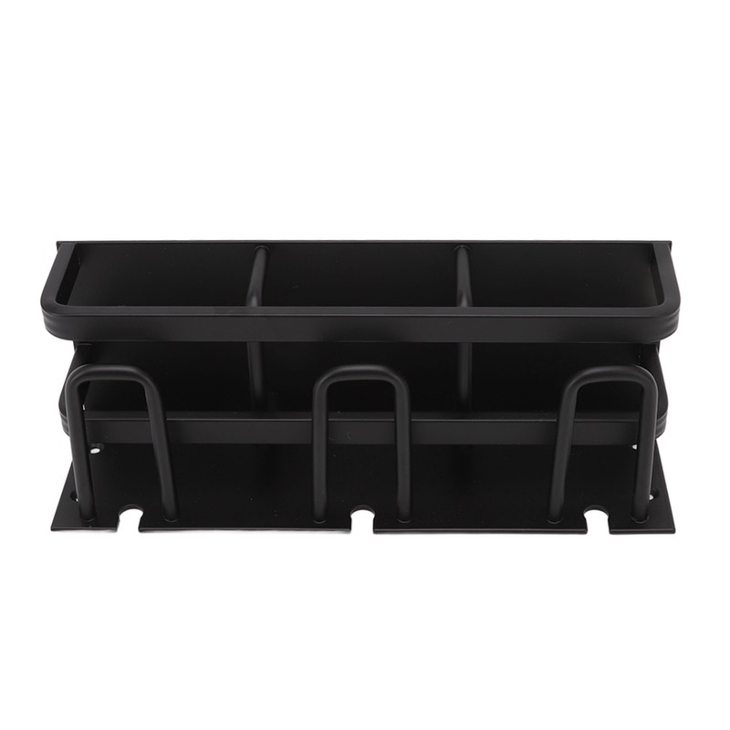 Toothbrush Holder Space Aluminum Rust Prevention Black Toothbrush Storage Rack