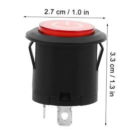 FRCOLOR Easy Installation Off Switch for Electric Ride Pin Button Replacement for Motorcycles Convenient Single Press Activation Broad Compatibility Adorable Design