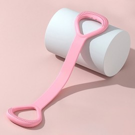 New High-Elastic Resistance Strap for Home Exercise, Yoga, and Fitness - Relieves Shoulder and Back Strain Free Size / Latex Figure-8 Type Pink 45 lbs 10ea