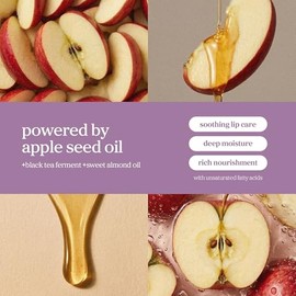 NOONI- Aceite de labios coreano - Appleblacktea | Enriquece y tiñe los labios secos con aceite de semilla de manzana y aceite de almendras dulces