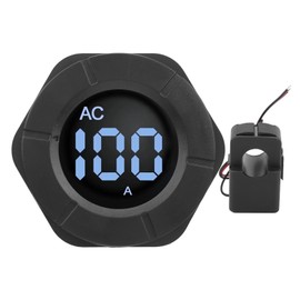 PZEM024A100A Round LCD AC Digital Ammeter Current Meter with SplitCore CT AC30500V