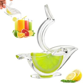 Acrylic Lemon Squeezer, Bird Design, Lime Green and Yellow