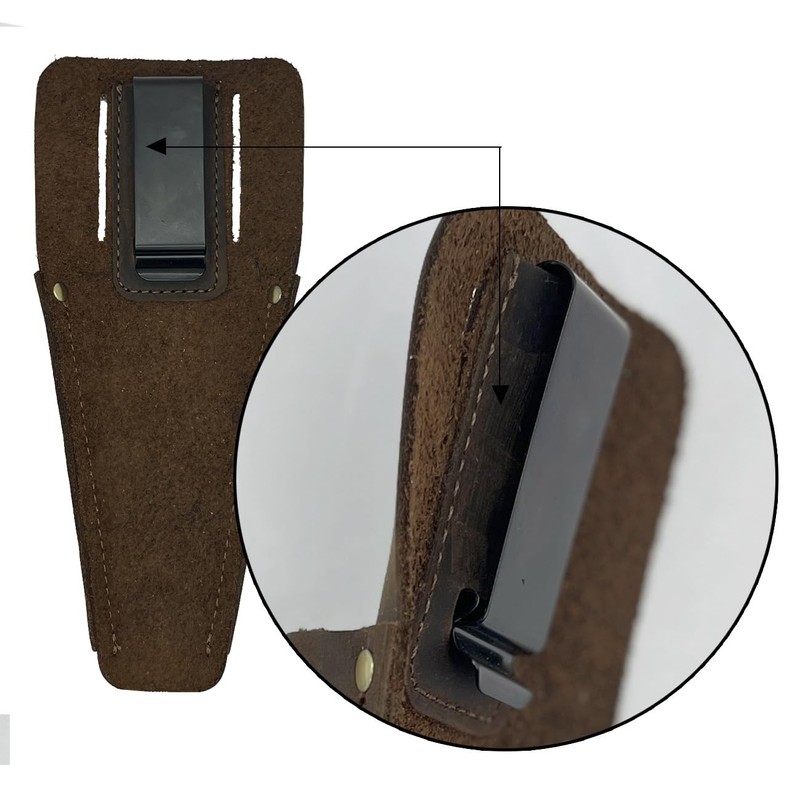 Garden Leather Pruner Sheath with Clip,Tool Holster for Gardening Pruning