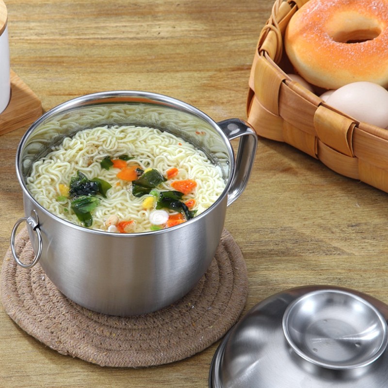 304 Stainless Steel Household Noodles Soup Bowl Food Fruit Container