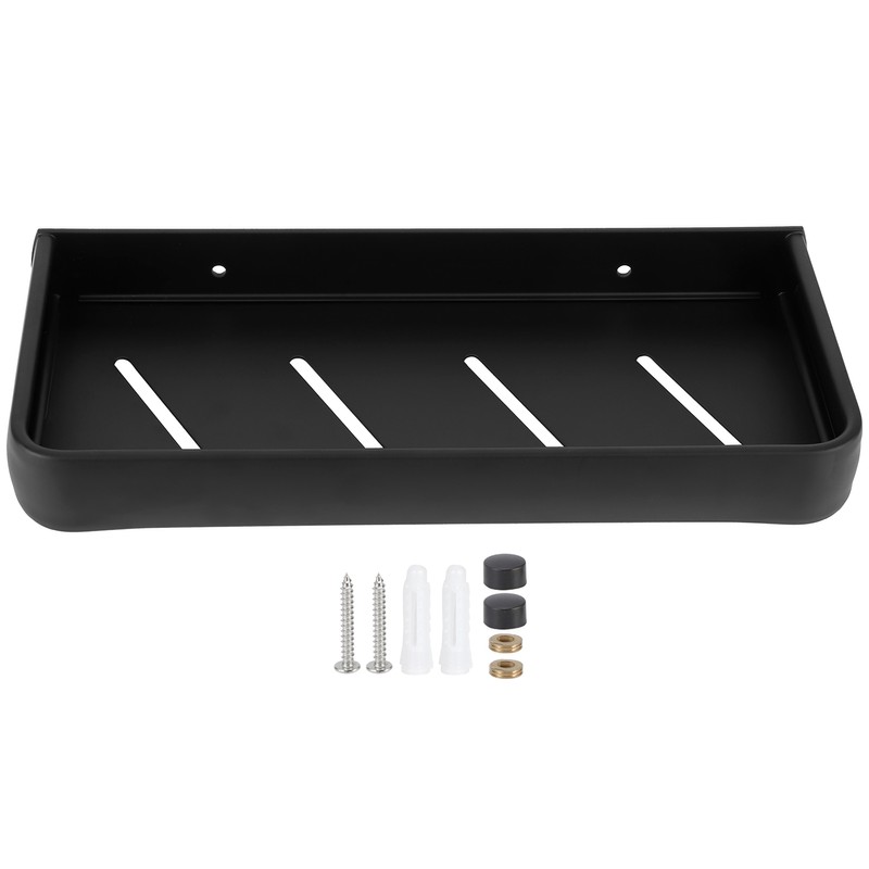 30cm Bathroom Shelf Space Aluminum Wall Mounted Hollow Storage Rack