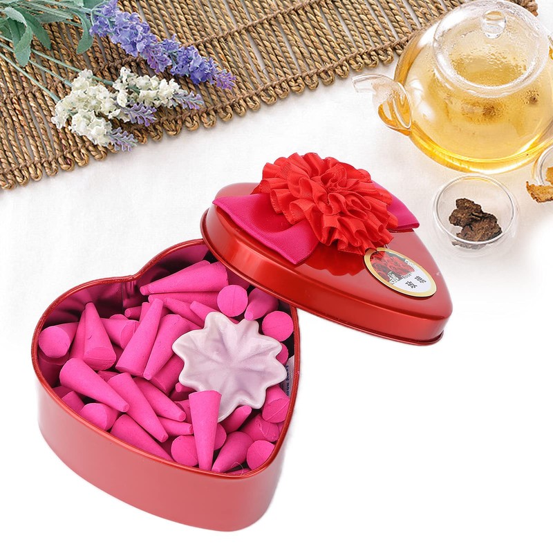 Qukaim Back Incense Red Rose Incense Cones Strong Fragrance Indoor
