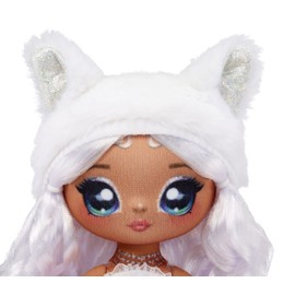 Na Na Na Surprise Sweetest Gems April Sparkles 7.5" Fashion Doll Diamond Birthstone Inspired with White Hair, Ruffle Satin Dress & Brush, Poseable, Great Toy Gift Girls Boys Ages 5 6 7 8+ Years