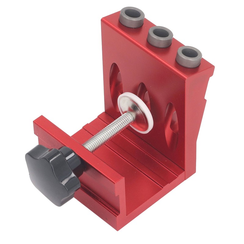 Pocket Hole Jig Set Aluminum Alloy Pocket Dowel Hole Jig