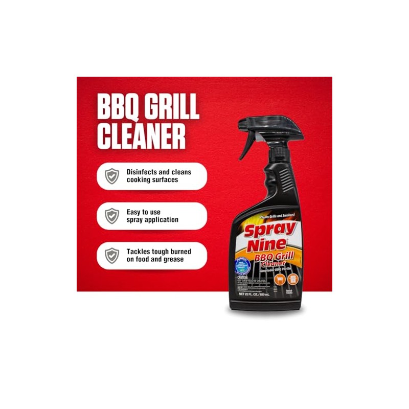 Spray Nine 15650 Barbeque Grill Cleaner, 22 oz.