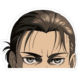 5” Eren Yeager Attack on Titan Anime Peeker Decal Sticker