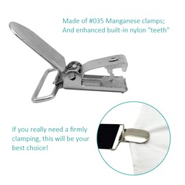 20 clips de 2,5 cm para chupete de metal resistentes para hacer chupetes sujetadores de sábanas, correas para baberos, clips de juguete