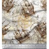 Soimoi Cotton Canvas Fabric Ship & Direction Compass Nautical Printed