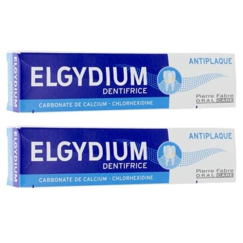 Elgydium Dentifrice Anti-Plaque Lot de 2 x 75ml