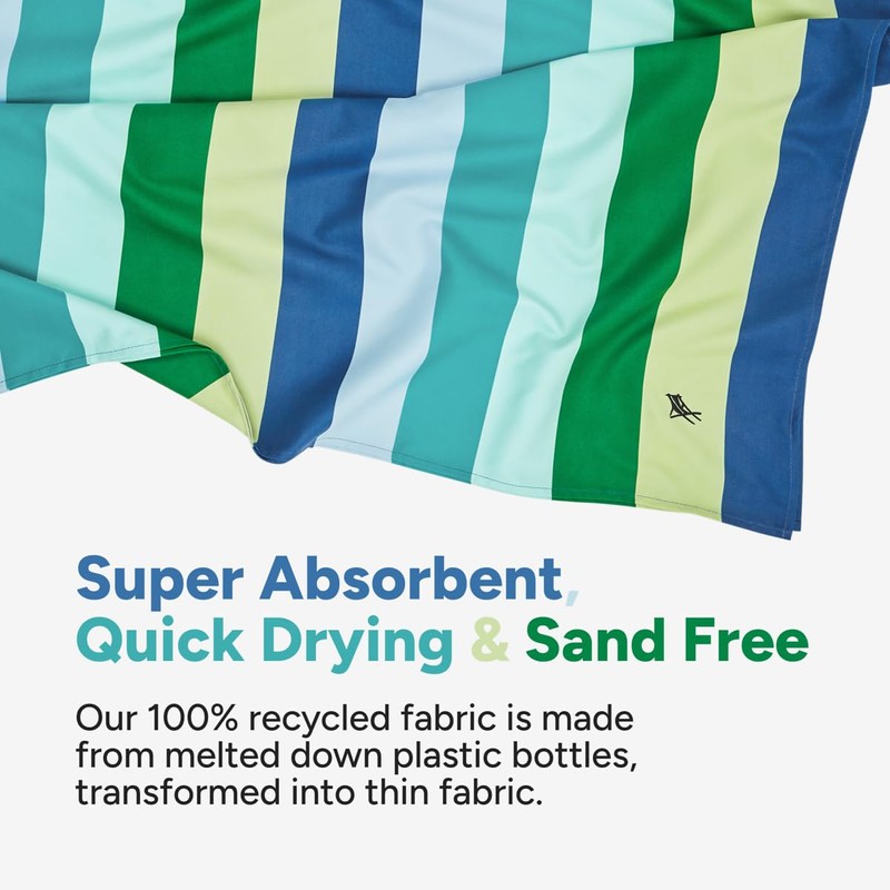 Dock & Bay Beach Towel - Quick Dry, Sand Free