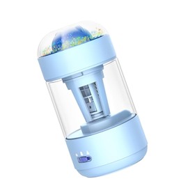 Electric Pencil Sharpener with Auto in & Out, Fully Automatic Robot Pencil Sharpener for Various Types Pencils Rechargeable Hands-Free for Student Classroom Home (YF8147_Blue)