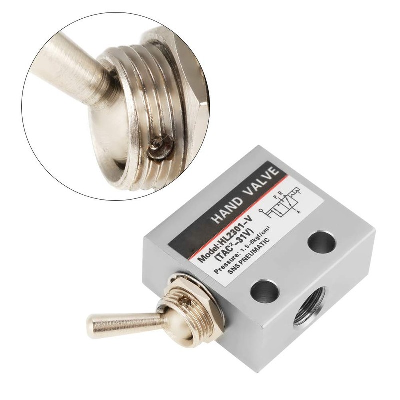 Mechanical Valve HL2301 3 Position 2-Port Toggle Switch Pneumatic Mechanical