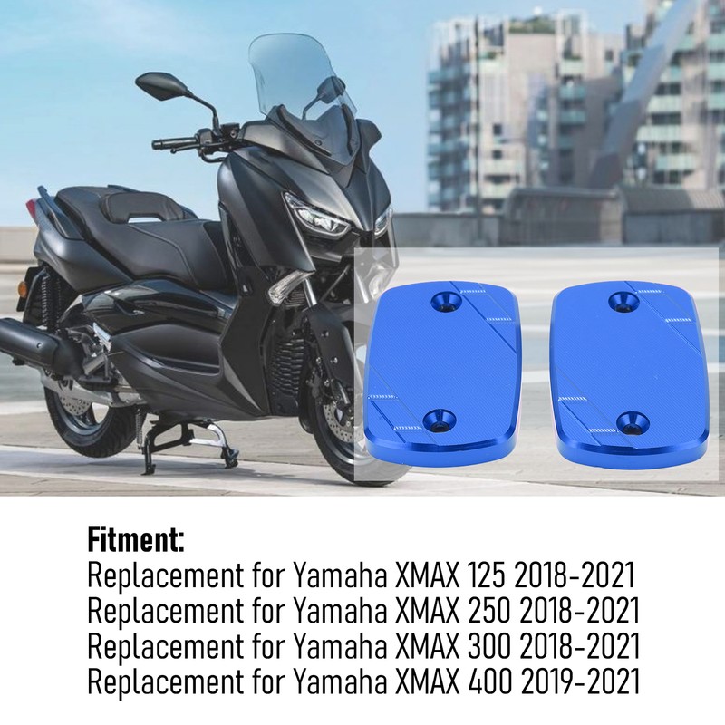 Front Brake Cylinder Fluid Reservoir Cover Cap Replacement for Yamaha
