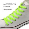 VSUDO VSUDO 80cm Length Flat Neon Green Trainers Shoelace, 8mm