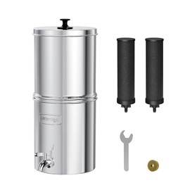 Waterdrop 1.5 Gallon Countertop Water Filtration System, NSF/ANSI 42&372 Certified Black Carbon Elements, Reduce Lead and Up to 99% Chlorine, for Home, Travel, Camping, Off-Grid