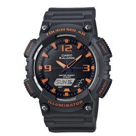 Casio AQ-S810 Watch, Casio Collection, black / orange