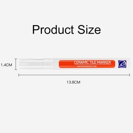 Tile Grout Pen, White Tile Pens, Tile Repair Pen, Tile Decorating Pens for Kitchen, Bathroom, Floor, Ceramic Tiles (White)