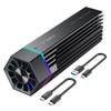 ineo M.2 NVMe (PCIe) Carcasa SSD Ventilador de refrigeración Integrado