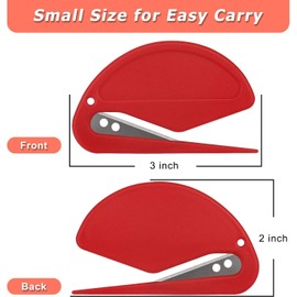 5 Pcs Letter Openers Envelope Slitter Women Letter Opener Slitter for Men 5 Colors Letter Openers with Razor Blade for Envelope Package Safe Mail Opener Desk Letter Opener Plastic Envelope Opener Slitter Secure and Efficient Mail Opener Tool with Sharp E