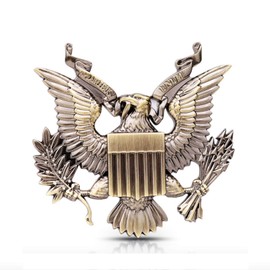 United States Military US Army Metal Car Emblem Sticker Decal (Bronze)