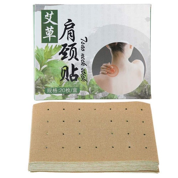 Pain Plaster – Moxibustion Sticker Self-Heating Pain Relief for Neck, Shoulder, Back Pain, 20 Pieces / Box