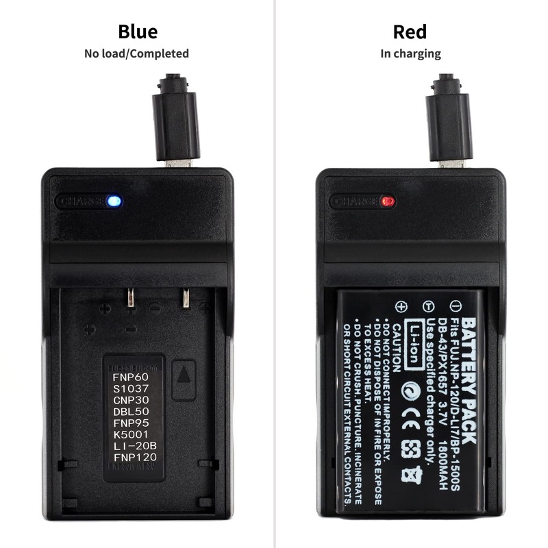 Norifon Pentax Camera USB Charger for Optio 450, 550, 555,