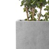 Kante 15.7" H Tall Rectangular Concrete Planters, Outdoor Indoor Lightweight