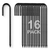 12 Inch Heavy Duty J Hook Rebar Stakes, 16-Pack -