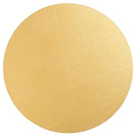 Caspari Luster Round Felt-Backed Placemat in Gold - Set of 4