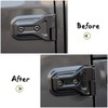 8PCS Carbon Fiber Door Hinge Cover Trim Accessories for 2018-2024