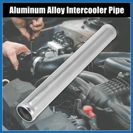 A ABSOPRO OD 1.5" 38mm Length 12" 300mm Aluminum Alloy Tube Intercooler Pipe Straight Air Intake Tube Silver Tone for Car Item Replacement
