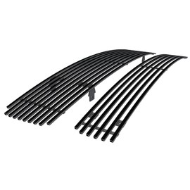 APS Premium Stainless Steel SS Black Billet Grille Grill Insert Combo Compatible with Nissan Maxima 2009 2010 2011 2012 2013 2014 Main Upper Lower Bumper N19-H47778N