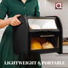 Arise Stylish Bamboo Bread Box for Kitchen Countertop, Extra Large