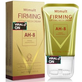 Mtmult AH-8 Firming Neck Cream, Neck Creams for Tightening and Firming, Neck Cream Tightening Lifting Sagging Skin, Hydrolyzed Collagen, Ceramide NP, Allantoin, Lifting Cream for Women & Men (Pack 1)