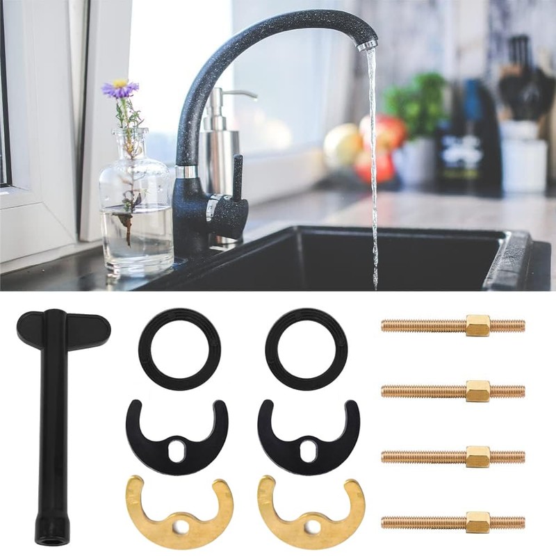2 Sets Faucet Fixing Tool, Basin Monobloc Mixer Tap Fixing