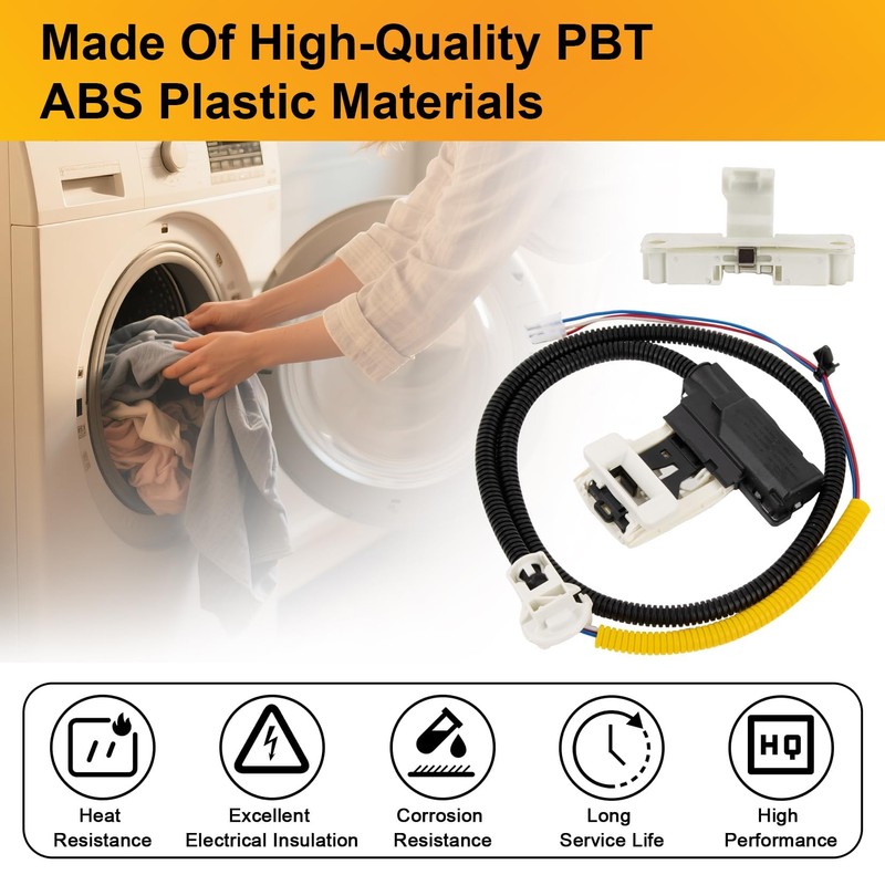 W11307244 Washer Lid Lock Kit with Lid Strike for Whirlpool