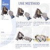 WENDOM - Cuchillo para cortar ostras, 4 unidades, color blanco,
