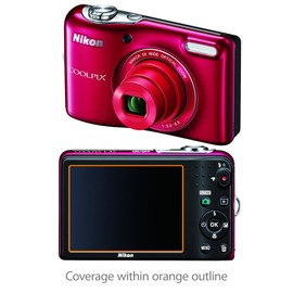 BoxWave Screen Protector Compatible with Nikon Coolpix L32 - ClearTouch Crystal (2-Pack), HD Film Skin - Shields from Scratches