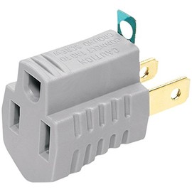 Eaton 419GY 15-Amp 125-Volt Single Outlet Grounding Adapter