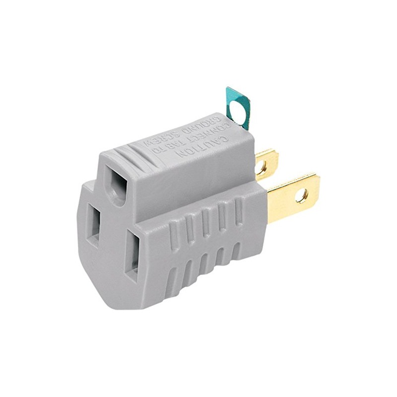 Eaton 419GY 15-Amp 125-Volt Single Outlet Grounding Adapter
