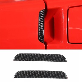 car-king888 Carbon Fiber Car Outer Door Handle Trim Decorate Kit For Corvette C6 Z06 2005-13