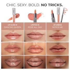 Rinna Beauty Icon Lip Kit - Legend's Only - All-in-One Lip Kit Includes Lipstick, Lip Gloss, and Lip Liner - Nude Peach look - Vegan, Long-Lasting, Anti-Aging & Moisturizing, Cruelty-Free - 1 each